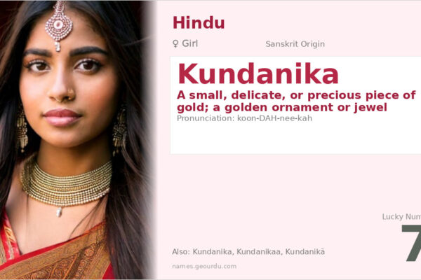 Kundanika Name Meaning — Sanskrit Origin, Girl Name & Details (2025)