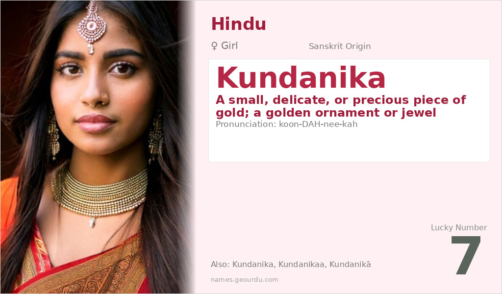 Kundanika Name Meaning and Details