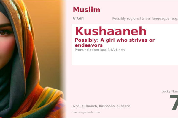 Kushaaneh Name Meaning — Origin, Gender & Details (2025)