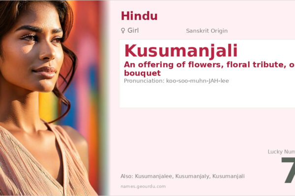 Kusumanjali Meaning — Sanskrit Origin, Girl Name & Details (2025)