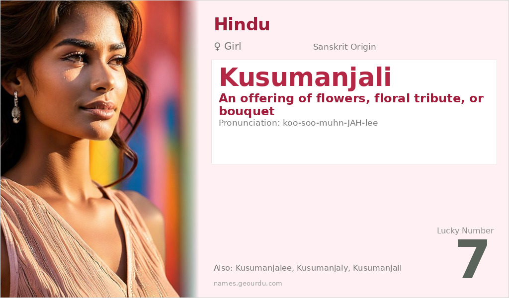 Kusumanjali Name Meaning and Details