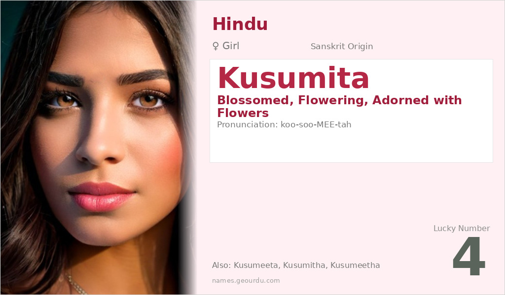 Kusumita Name Meaning and Details