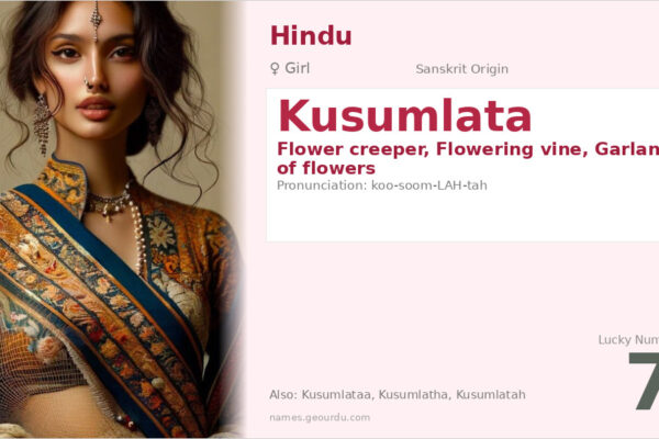 Kusumlata Meaning — Sanskrit Origin, Girl Name & Details (2025)