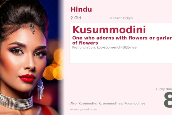 Kusummodini Meaning — Sanskrit Origin, Girl Name & Details (2025)