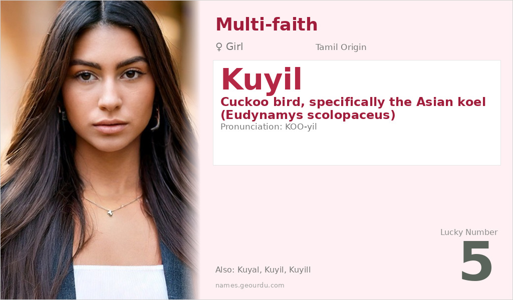 Kuyil Name Meaning and Details