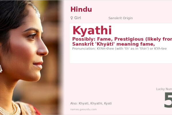 Kyathi Name Meaning — Sanskrit Origin, Girl Name & Details (2025)