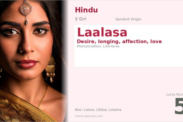 Laalasa Meaning — Origin, Gender & Details (2025)
