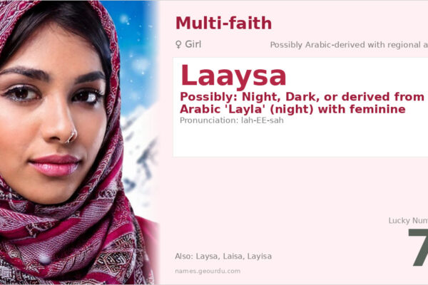 Laaysa Name Meaning — Origin, Gender & Details (2025)