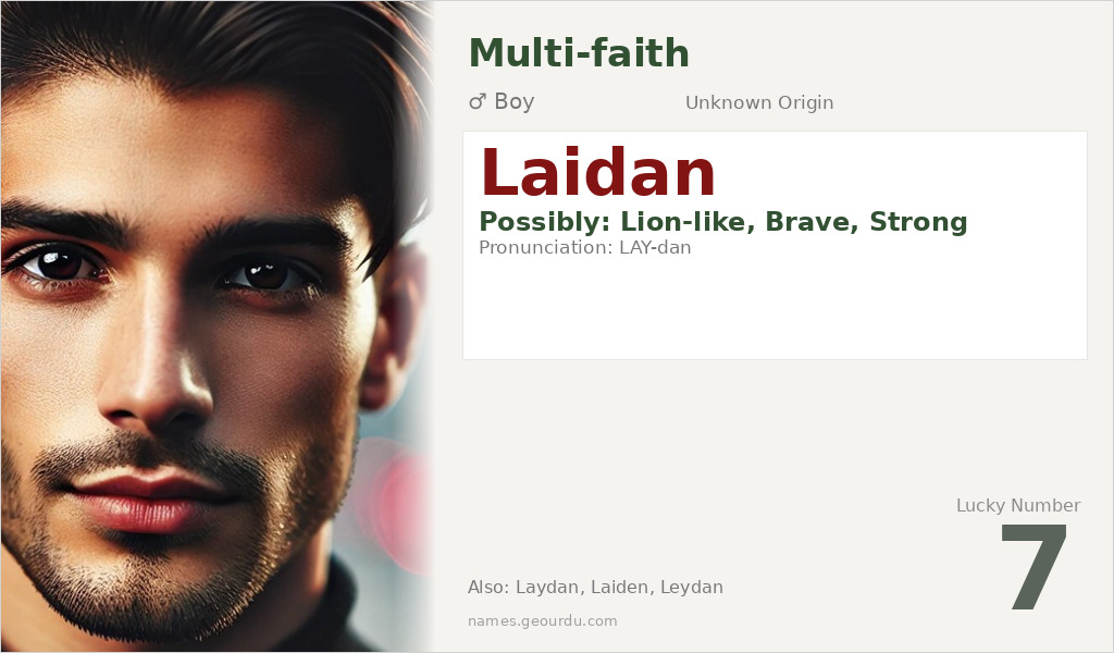 Laidan Name Meaning and Details
