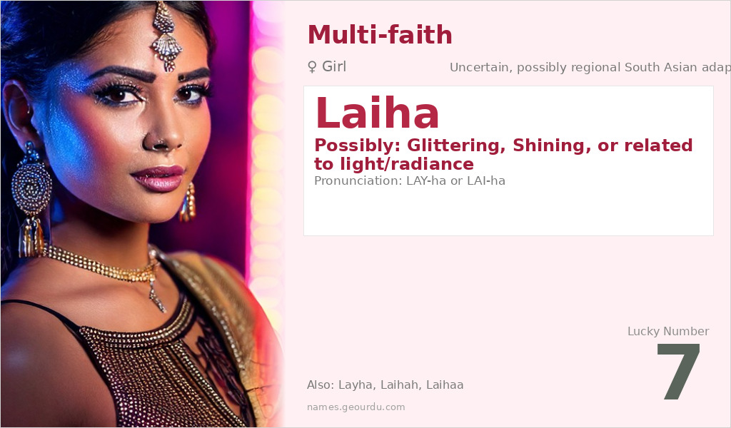 Laiha Name Meaning and Details