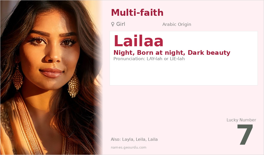 Lailaa Name Meaning and Details