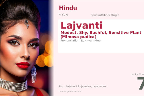 Lajvanti Name Meaning — Origin, Gender & Details (2025)