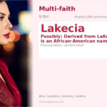 Lakecia Name Meaning and Details