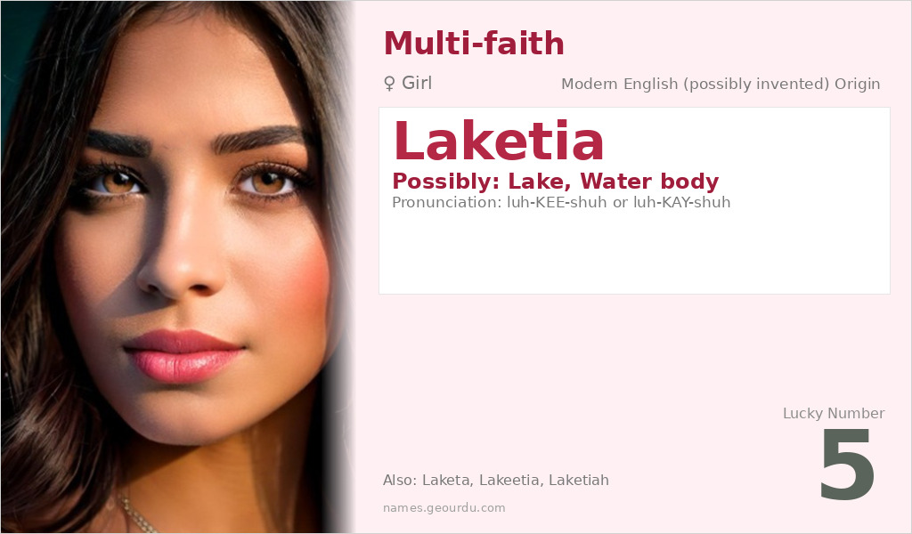Laketia Name Meaning and Details
