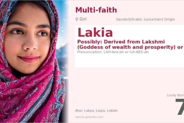 Lakia Name Meaning — Origin, Gender & Details (2025)