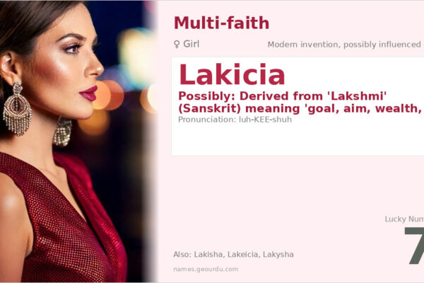 Lakicia Name Meaning — Origin, Gender & Details (2025)
