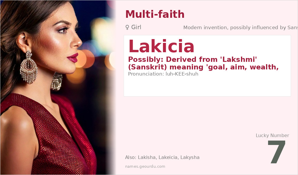 Lakicia Name Meaning and Details