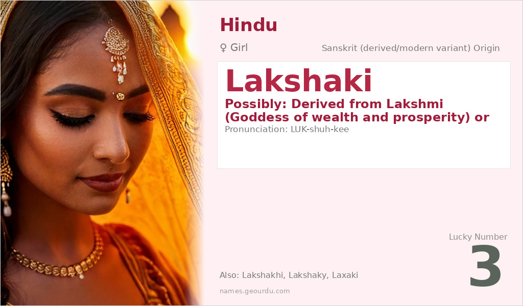 Lakshaki Name Meaning and Details