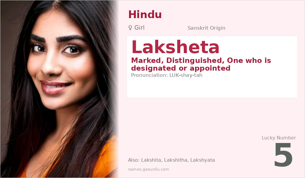 Laksheta Name Meaning and Details