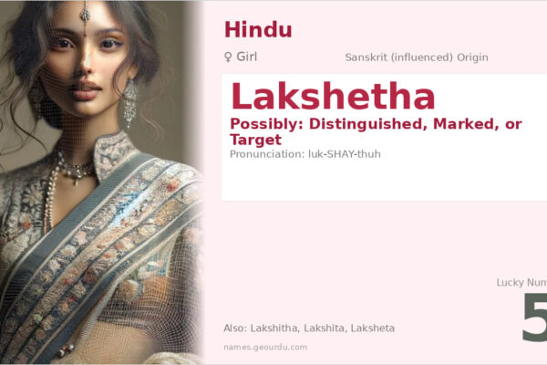 Lakshetha Name Meaning — Origin, Gender & Details (2025)