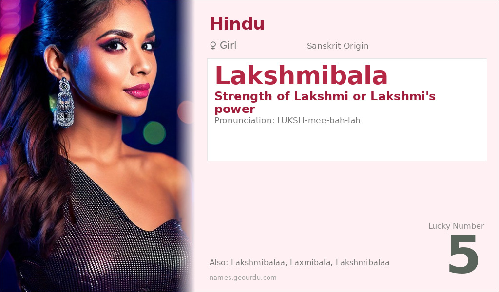 Lakshmibala Name Meaning and Details