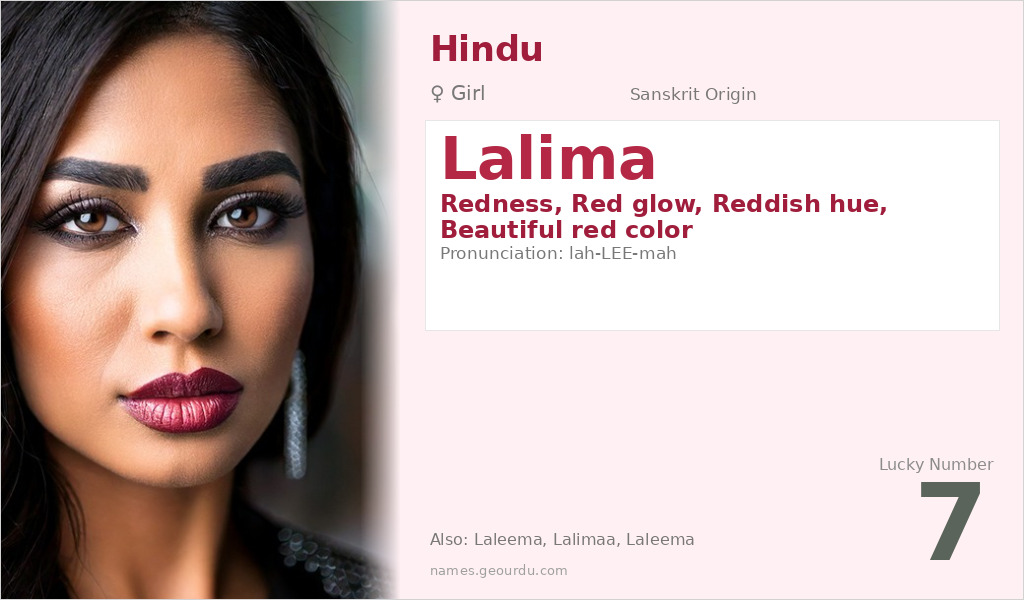 Lalima Name Meaning and Details