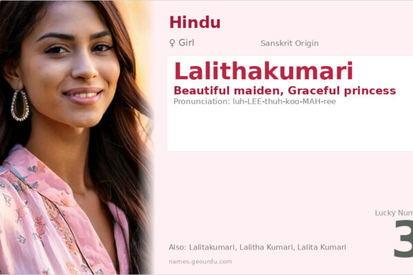 Lalithakumari Meaning — Sanskrit Origin, Girl Name & Details (2025)