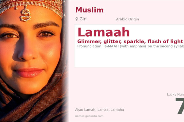 Lamaah Name Meaning — Arabic Origin, Girl Name & Details (2025)