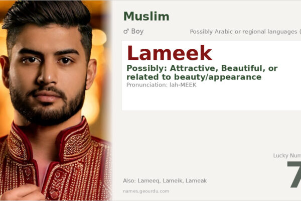 Lameek Name Meaning — Origin, Gender & Details (2025)