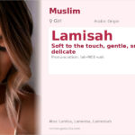 Lamisah Name Meaning and Details