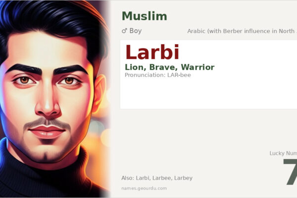 Larbi Name Meaning — Arabic Origin, Boy Name & Details (2025)