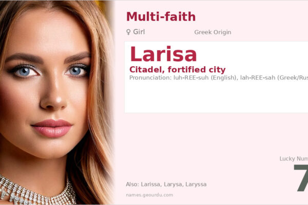 Larisa Name Meaning — Greek Origin, Girl Name & History (2025)