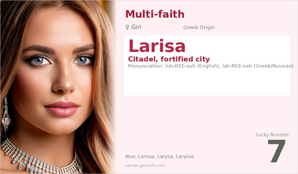 Larisa Name Meaning and Details