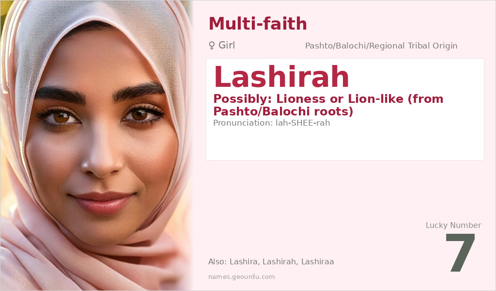 Lashirah Name Meaning and Details