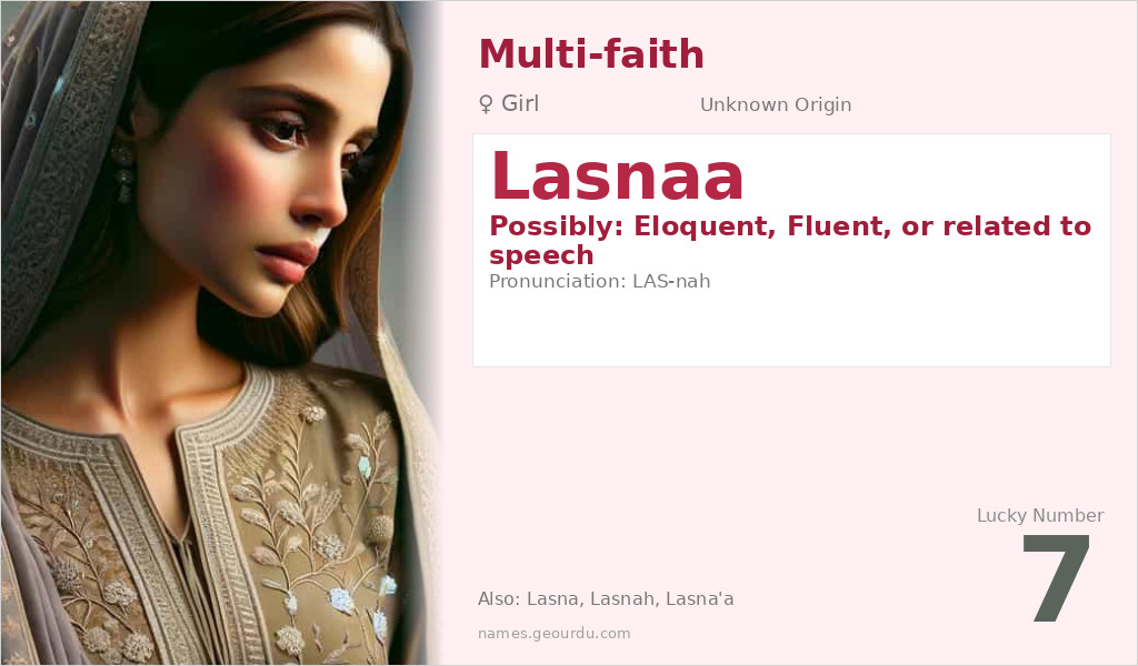 Lasnaa Name Meaning and Details