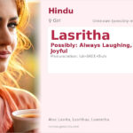 Lasritha Name Meaning and Details