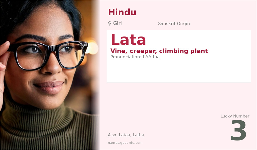 Lata Name Meaning and Details