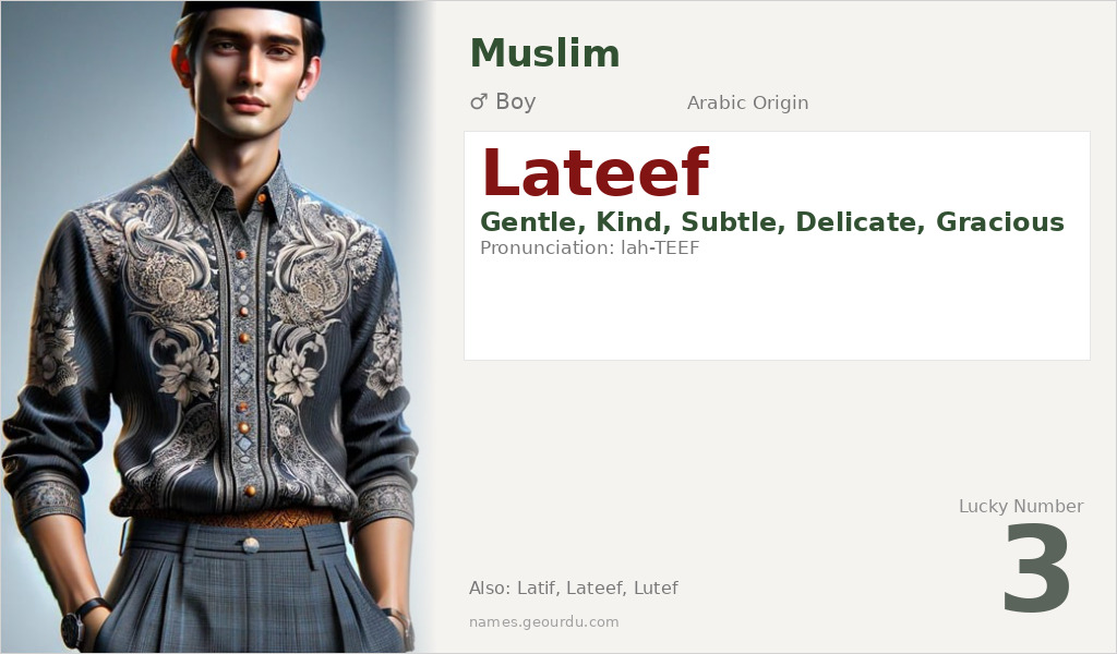 Lateef Name Meaning and Details
