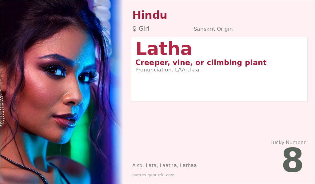 Latha Name Meaning and Details