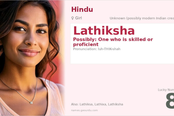 Lathiksha Name Meaning — Origin, Gender & Details (2025)