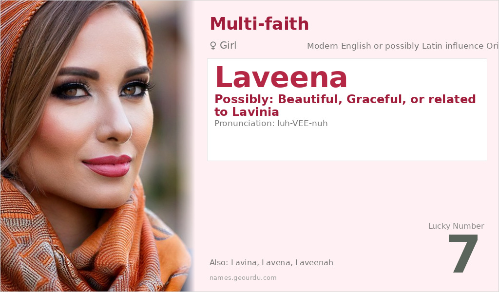 Laveena Name Meaning and Details
