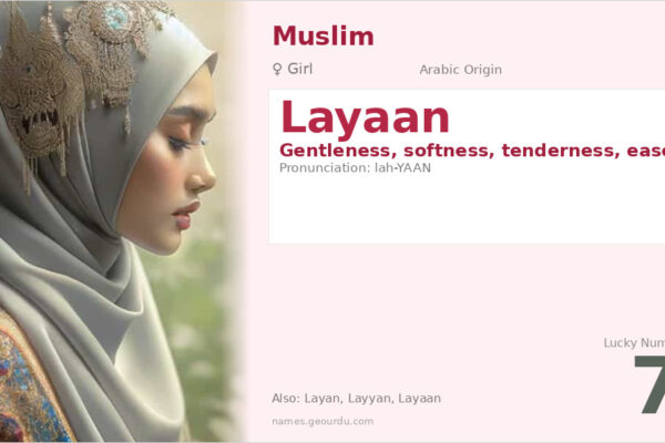 Layaan Name Meaning — Arabic Origin, Girl Name & Details (2025)
