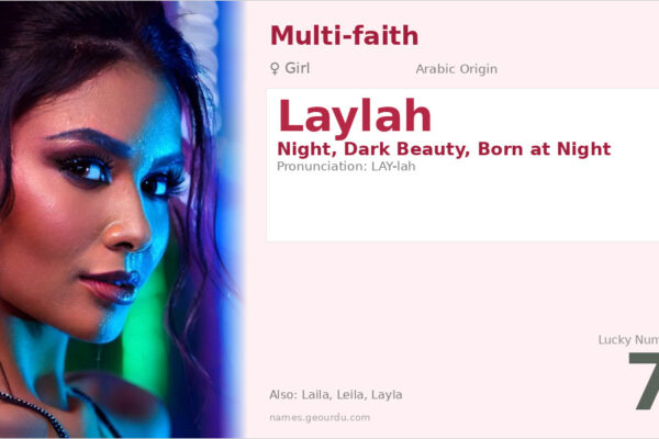 Laylah Name Meaning — Arabic Origin, Girl Name & Details (2025)