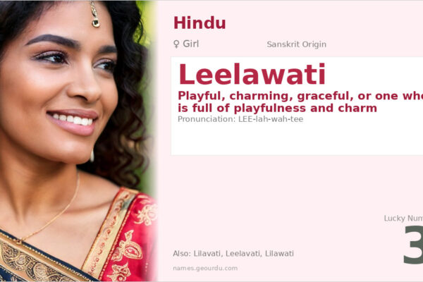 Leelawati Name Meaning — Sanskrit Origin, Girl Name & Details (2025)