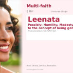 Leenata Name Meaning and Details