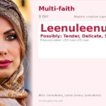 Leenuleenu Name Meaning and Details