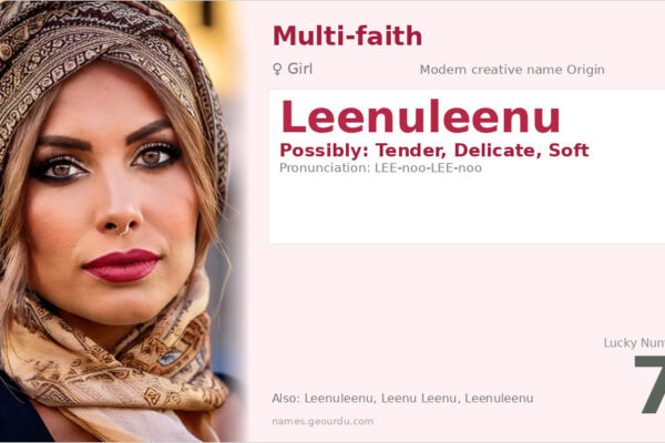 Leenuleenu Name Meaning — Origin, Gender & Details (2025)