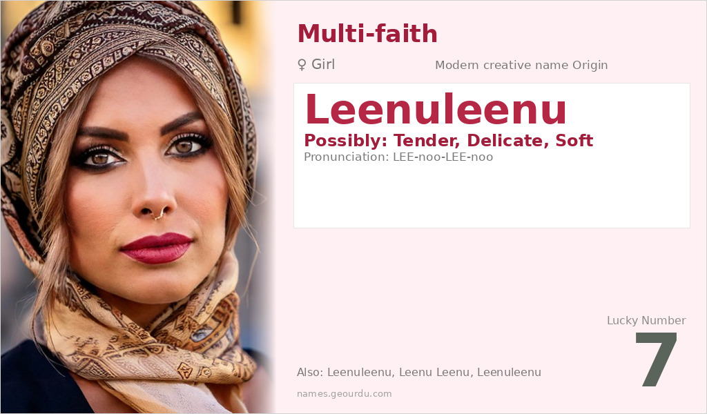 Leenuleenu Name Meaning and Details