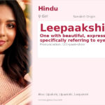 Leepaakshi Name Meaning and Details