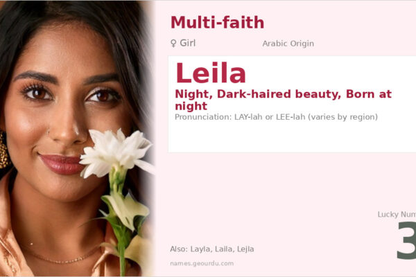 Leila Name Meaning — Arabic Origin, Girl Name & Cultural Significance (2025)